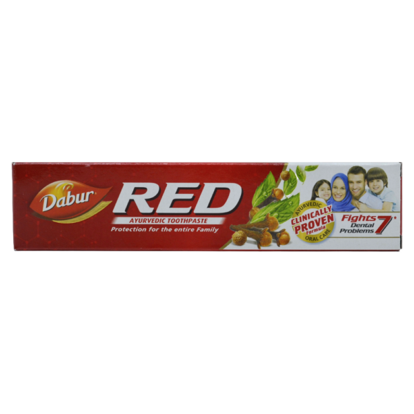 Dabur RED Ayurvedic Toothpaste , Fights 7 Dental Problems 100g